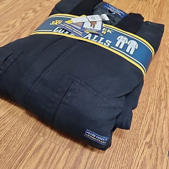 BASS CREEK OUTFITTERS Canvas Workwear Coveralls Carpenter Style - SIZE 3XL Black - Picture 7 of 9